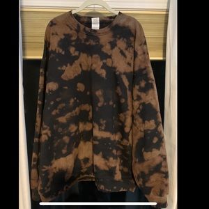 Black Bleached Oversized Sweatshirt